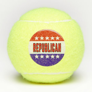 Pelotas De Tenis Botón Republicano