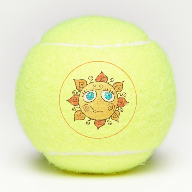 Pelotas De Tenis Brillante Sunshine (Anverso)