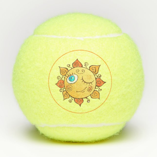Pelotas De Tenis Brillante Sunshine (Anverso)