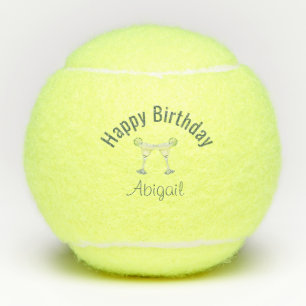 Pelotas De Tenis Brindis personalizado de Margarita por cumpleaños