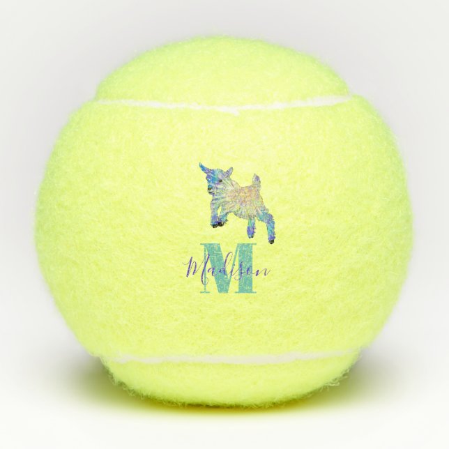 Pelotas De Tenis Cabra linda granja animal Personalizado (Anverso)