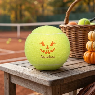 Pelotas De Tenis Calabaza de Halloween personalizada femenina Jack