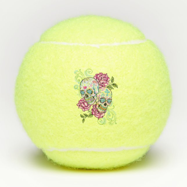 Pelotas De Tenis Calaveras de azúcar (Anverso)