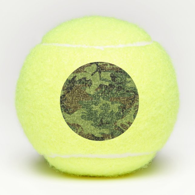 Pelotas De Tenis Camo militar de la Selva Verde (Anverso)