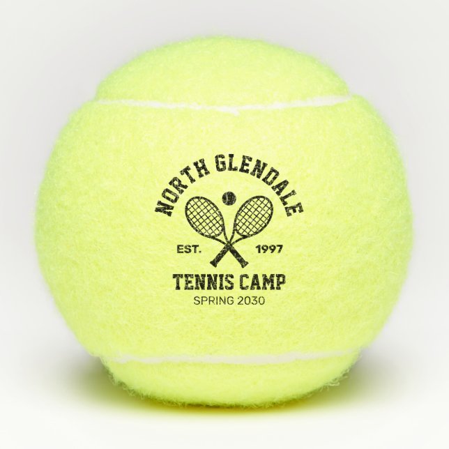 Pelotas De Tenis Campamento de Tenis  (Anverso)
