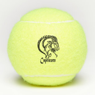 Pelotas De Tenis Capricornio la Cabra de Mar Zodiaco