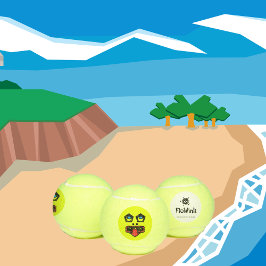 Pelotas De Tenis Cara divertida