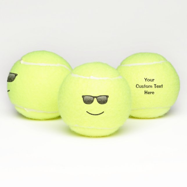 Pelotas De Tenis Cara sonriente con gafas de sol (Múltiples)