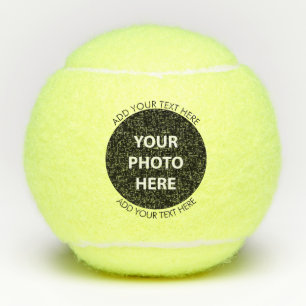 Pelotas De Tenis Cargar foto de imagen y añadir texto - Personaliza