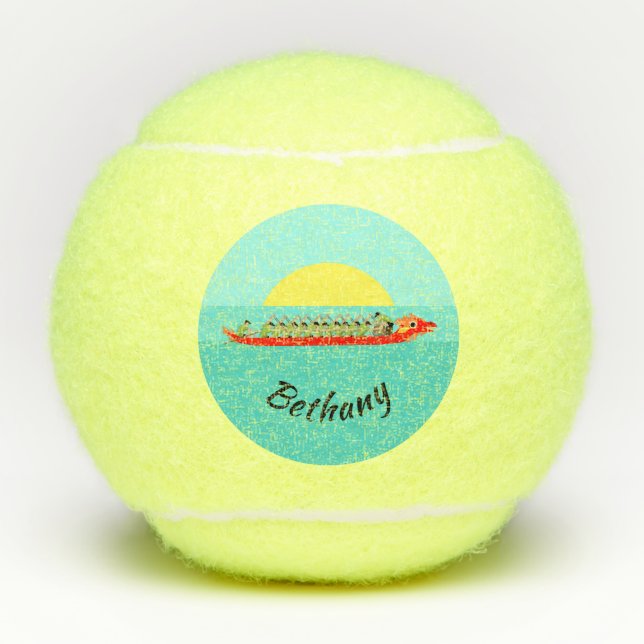 Pelotas De Tenis Carreras del barco Dragon (Anverso)