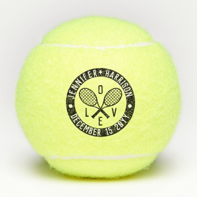 Pelotas De Tenis Chaquetas de tenis de amor personalizadas (Anverso)