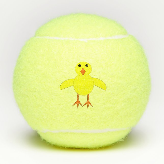 Pelotas De Tenis Chick de Pascua (Anverso)