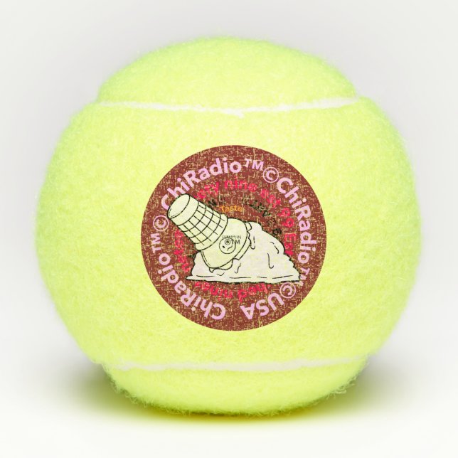 Pelotas De Tenis ChiRadioLLC ™ IceCream (Anverso)