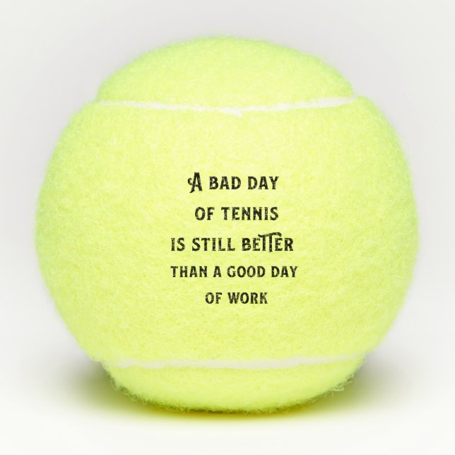 Pelotas De Tenis Cita divertida de tenis (Anverso)