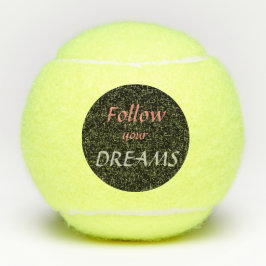 Pelotas De Tenis Cita inspiradora Seguir a tu Personalizado de sueñ