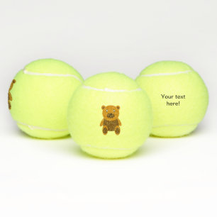 Pelotas De Tenis Clásico de teddybear marrón