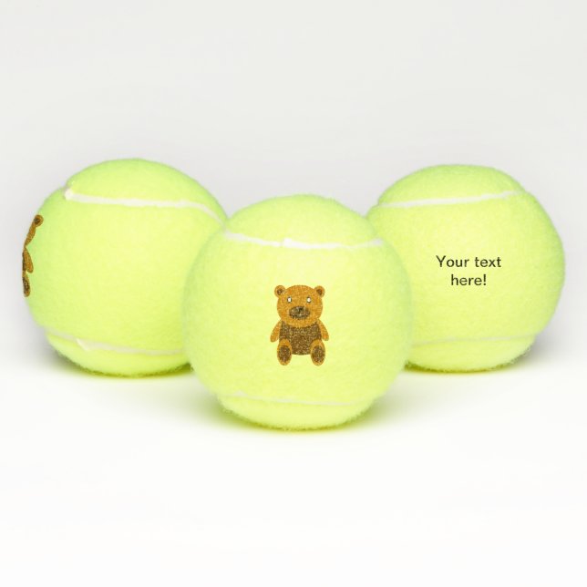Pelotas De Tenis Clásico de teddybear marrón (Múltiples)