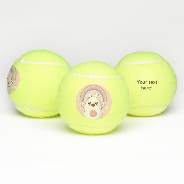 Pelotas De Tenis Clísico arcoiris de Kawaii (Múltiples)