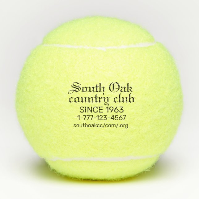 Pelotas De Tenis Club de campo personalizado OE (Anverso)