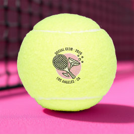 Pelotas De Tenis Club Social personalizado Tennis Bachelorette Week