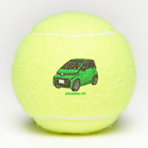 Pelotas De Tenis Coche de pequeño tamaño verde