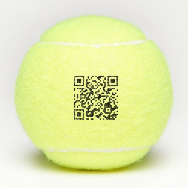 Pelotas De Tenis Código QR (Anverso)