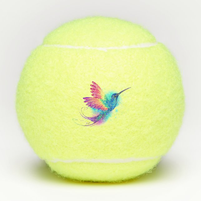 Pelotas De Tenis Colibrí arcoiris exótica (Anverso)