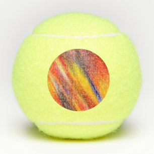 Pelotas De Tenis Colores abstractos de la puesta del sol