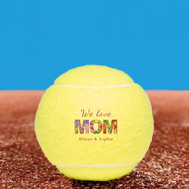 Pelotas De Tenis Colorful Mother’s Day Gift - Floral Flower Love