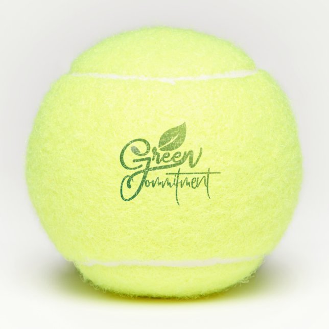 Pelotas De Tenis Compromiso Verde (Anverso)