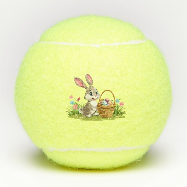 Pelotas De Tenis conejo de Pascua (Anverso)