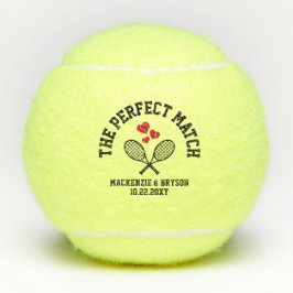 Pelotas De Tenis Corazón de novia perfecta Bachelorette Favor