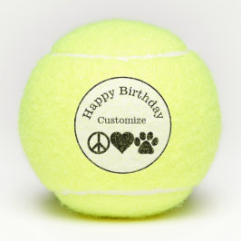 Pelotas De Tenis Cumpleaños Para Perros