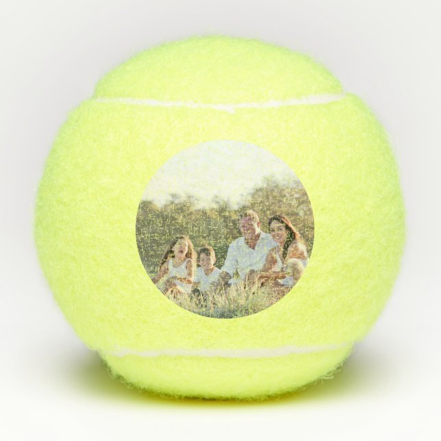 Pelotas De Tenis Custom family photo add photo stylish personalized (Anverso)