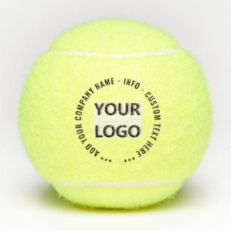 Pelotas De Tenis Custom Logo and Text Your Branded Tennis Balls
