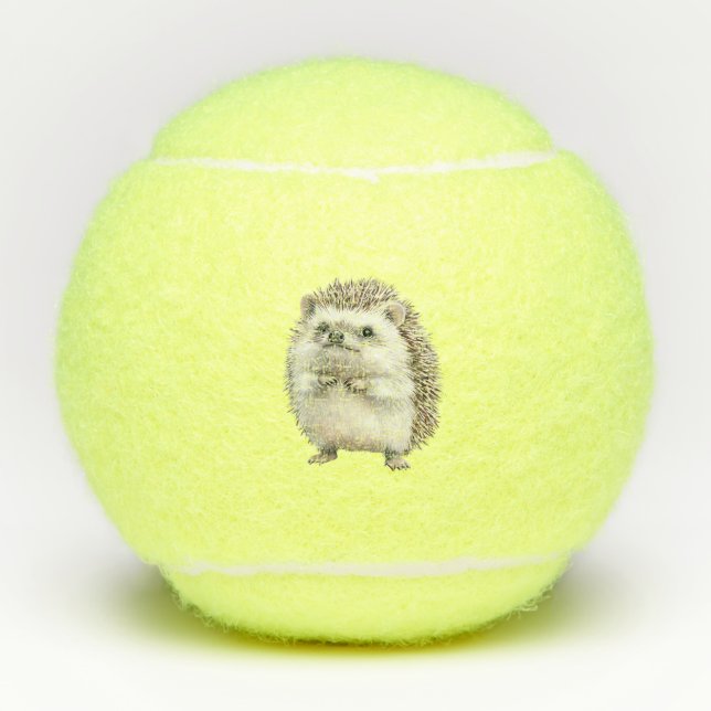 Pelotas De Tenis Cute Hedgehog (Anverso)