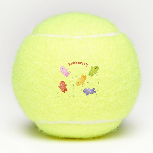 Pelotas De Tenis Cute jelly bebés dulces personalizado (Anverso)