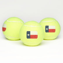 PELOTAS DE TENIS DE LA BANDERA DE TEJAS