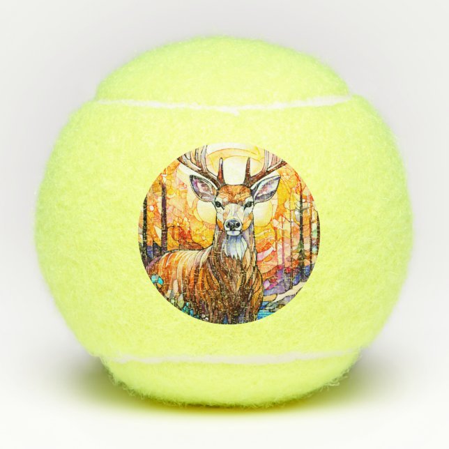 Pelotas De Tenis Deer de vidrio contenido (Anverso)