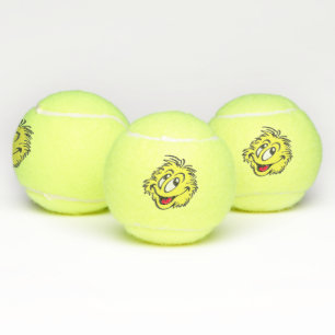 Pelotas de tenis del dibujo animado de la pelota