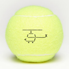 PELOTAS DE TENIS DEL HELICÓPTERO DEL ASCII
