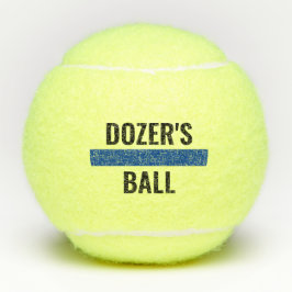 Pelotas De Tenis Delgada Línea Azul K9 Nombre de perro policial per