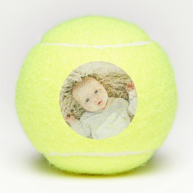 Pelotas De Tenis Deporte personalizado de foto Personalizado (Anverso)