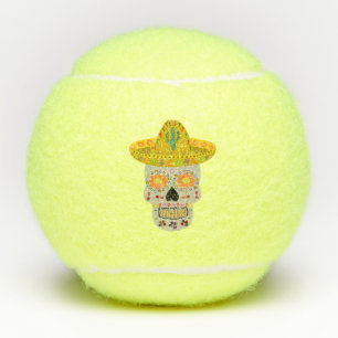 Pelotas De Tenis Día de la Calavera Muerta en México