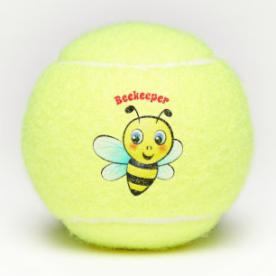 Pelotas De Tenis Dibujo animado lindo del abejorro