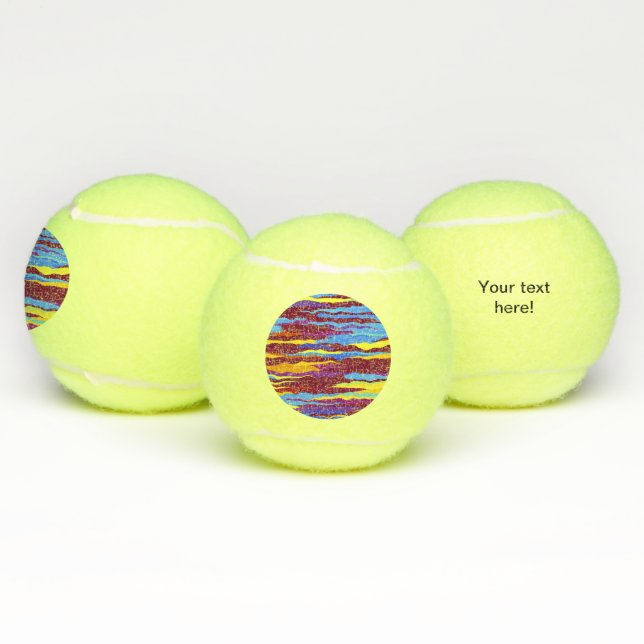 Pelotas De Tenis Diseño abstracto de ondas acuáticas (Múltiples)