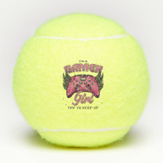 Pelotas De Tenis Diseño de Chica Gamer