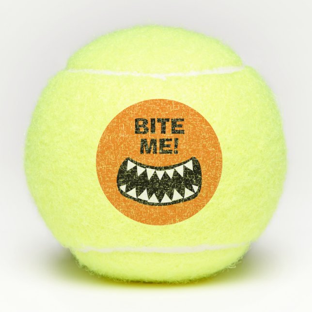 Pelotas de tenis divertidas personalizadas con die (Anverso)
