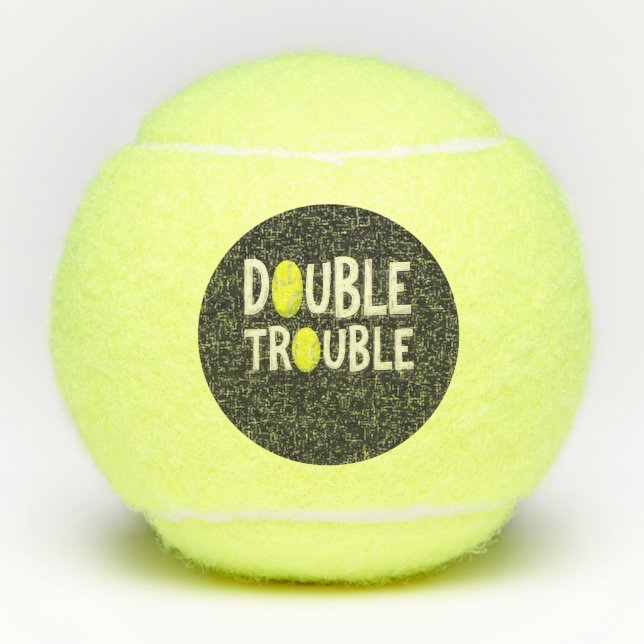 Pelotas De Tenis Doble problema: divertidas pistas de tenis (Anverso)