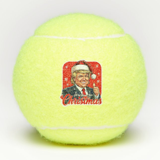 Pelotas De Tenis Donald Trump Navidades Santa Claus Art (Anverso)